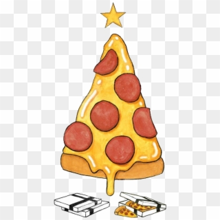 #christmas #pizza #gifts #gift #merrychristmas #overlay - All I Want For Christmas Is Pizza Clipart
