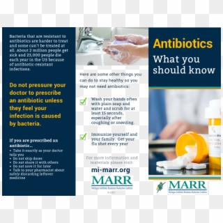 Antibiotics What You Should Know Brochure Brochure - Antibiotic Brochure Clipart