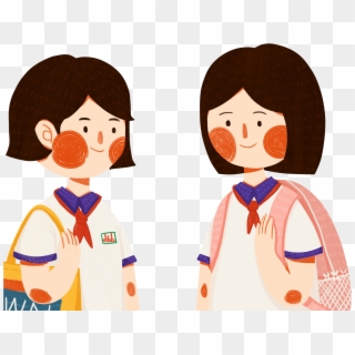 Cabello Corto Rubor Hermoso Uniforme Escolar Png Y - School Uniform Clipart