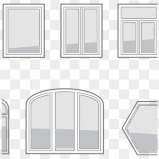 Variedad De Formas De Las Ventanas De Diseño Rehau - Window Clipart