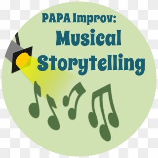 Papa Improv Musical Storytelling - Music Note Clipart
