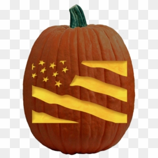America The Beautiful Pumpkin Carving Pattern - Pumpkin Carving Stencils American Flag Clipart