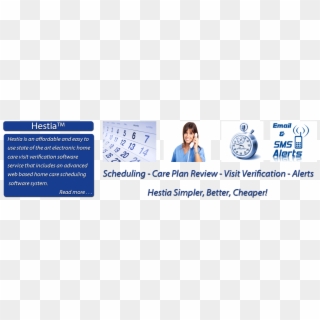 Hestia Web Based Home Care Scheduling And Visit Verification - 15 Minutes Clipart