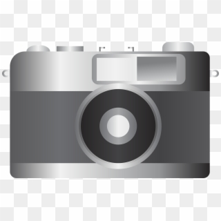 Analog Antique Background - Camera Grayscale Clipart