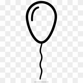 Balloon Coloring Page - Line Art Clipart
