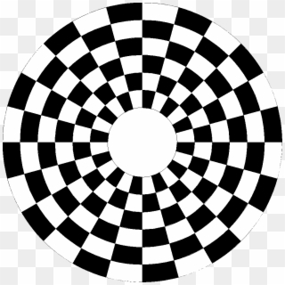 #circle #overlay #checker #checkerboard #blackandwhite - Circular Three Person Chess Clipart