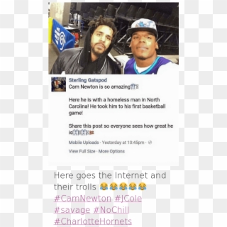 Basketball, Cam Newton, And Carolina Panthers - J Cole Homeless Memes Clipart