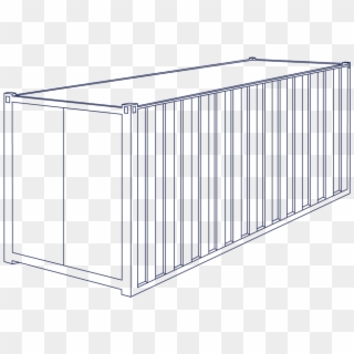 40ft Standard Shipping Container - Container 40 Ft Png Clipart