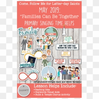 Come, Follow Me For Primary-2019 May Singing Time - Poster Clipart