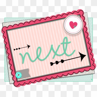 Fancy Writing Paper - Cute Next Button Png Clipart