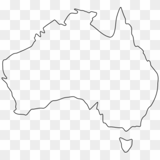 Blank Us Map Png - Australia Outline Clipart