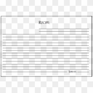Recipe Card - Parallel Clipart