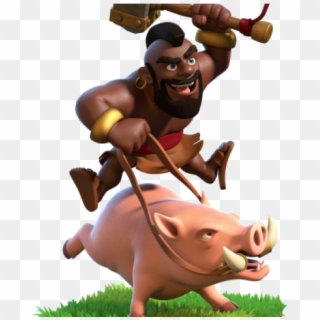 Clash Of Clans Clipart Clip Art - Hog Rider Of Coc - Png Download