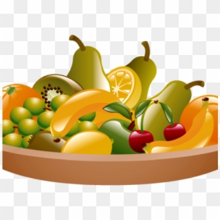 Fruits And Vegetables Clipart In Plate - Png Download