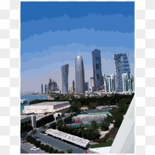 This Free Icons Png Design Of Doha Towers From Sheraton - Skyscraper Clipart