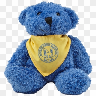 6110 Color Bear Blue - Blue Cobalt Bear Clipart