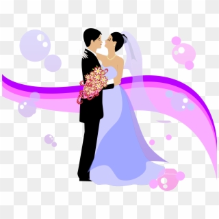 Wedding Invitation, Wedding, Bridegroom, Pink, Gown - Wedding Vector Clipart