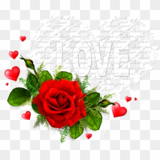 Love Text In Heart - My Honey Happy Birthday Clipart