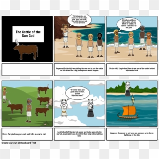 The Cattle Of The Sub God - Cartoon Clipart