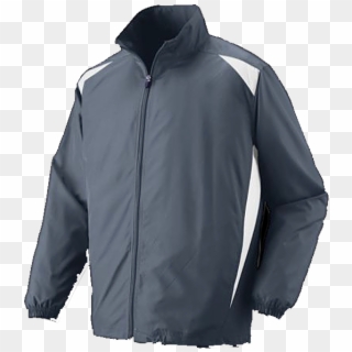 Men's Lacrosse Premier Jacket Grey And White - Pocket Clipart