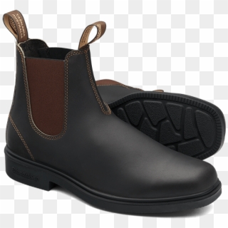 Stout Brown Premium Leather Chelsea Boots, Men's Style Clipart