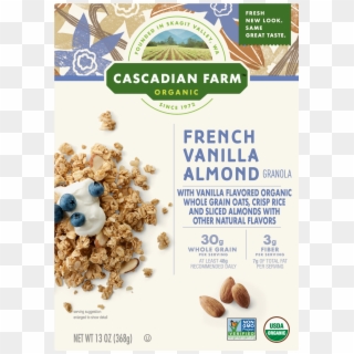 Cascadian Farm Organic Granola, French Vanilla Almond - Cascadian Farm Vanilla Almond Clipart