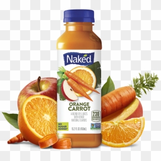 Naked Juice Orange Carrot - Naked Strawberry Banana Smoothie Clipart