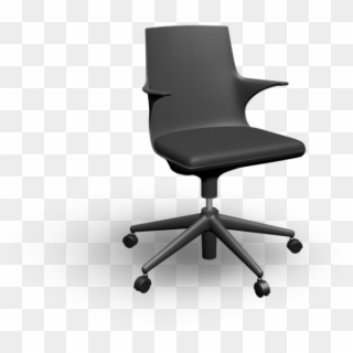 Spoon Office Chair By Kartell - Office Chair 3d Png Clipart