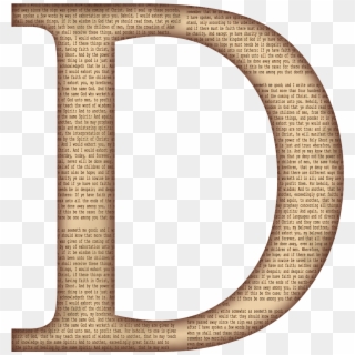 Stylish - Alphabet D With Transparent Background Clipart