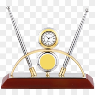 Table Top - Golden Metallic - Quartz Clock Clipart