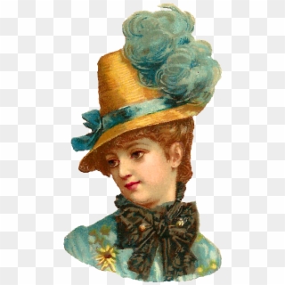 Digital Women's Antique Hat Fashion Downloads - Costume Hat Clipart