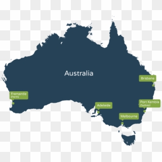 Ports We Ship To In Australia - Australia Compared To Ireland Clipart