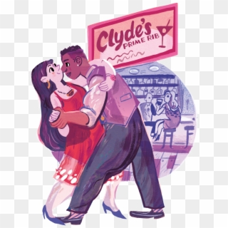 0218 Dates Romantic Clyde S D03dqp - Cartoon Clipart