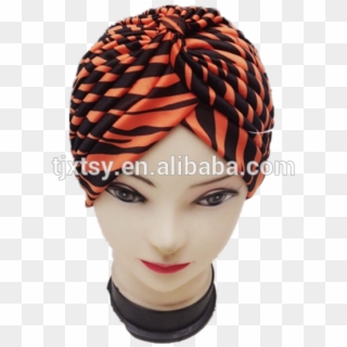 100% Pink Kuning Stripe Rambut Bonnet Topi Untuk Wanita - Headpiece Clipart