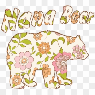 Nana Bear Flower Wallpaper - Vector Graphics Clipart
