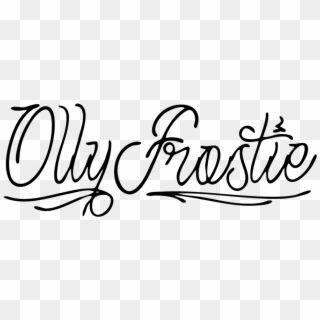 Olly Frostie Logo-01 - Calligraphy Clipart
