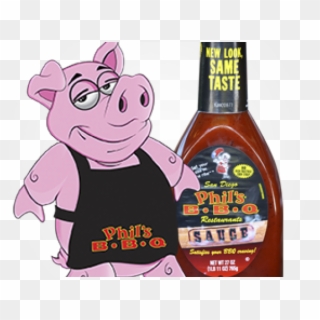 Barbecue Sauce Clipart Bbq Restaurant - Phil's Bbq Pig - Png Download