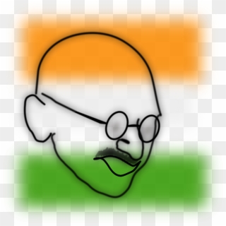 Mahatma Gandhi Sketches Outline Clipart