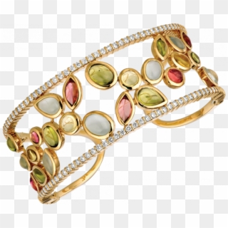 18kt Yellow Gold Minilok Winsome Bangle - Fashion Bracelet Clipart