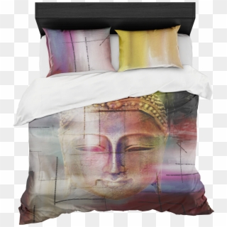 Buddha Face Bedding Set - Duvet Cover Clipart