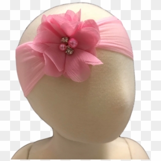 Made With A Super Soft Sheer Nylon Band And Adorned - Artificial Flower Clipart