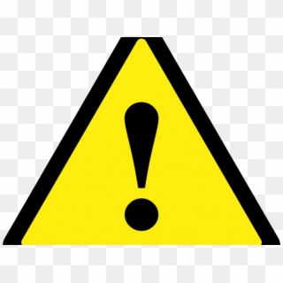 Caution Triangle Symbol - Clip Art Yellow Triangle With Exclamation Point - Png Download