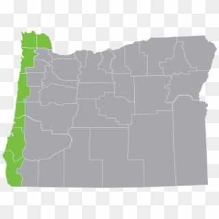 Oregon State Outline Png - Oregon Multnomah Clackamas Washington Counties Map Clipart