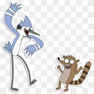 Mordecai Y Rigby - Mordecai And Rigby From Regular Show Clipart