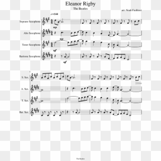 Eleanor Rigby - Gonna Fly Now Sheet Music Alto Sax Clipart