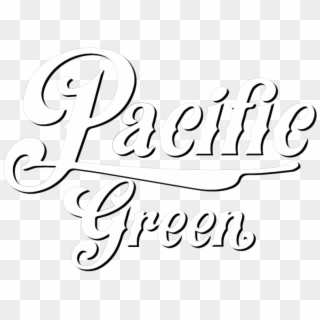 Pacific Green Cannabis Dispensary - Calligraphy Clipart