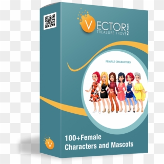 Download 100 Female Characters And Mascots Here - Flyer Clipart