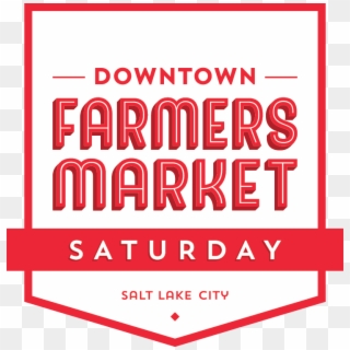 Saturday Logo White2x - Downtown Slc Farmers Market Clipart