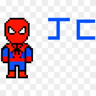 Spooderman - Spiderman Minecraft Pixel Art Clipart