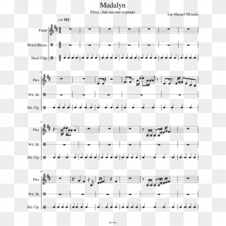 Madalyn Sheet Music Composed By Lin-manuel Miranda - Sheet Music Clipart